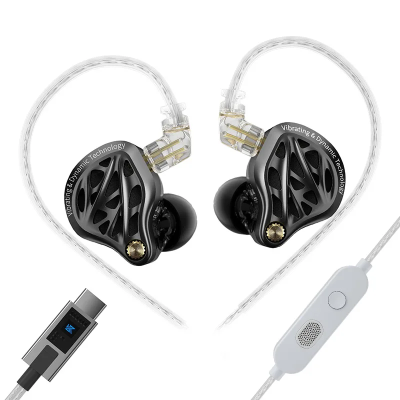 Op voorraad: KZ Vibe X oordopjes met lage frequentie vibratie, HiFi IEM, diepe bas, stereogeluid, in-ear oordopjes voor muziek en gaming.