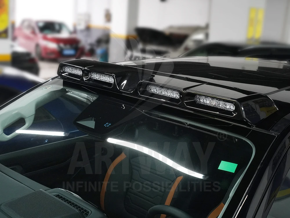 

Высококачественный передний глянцевый черный верхний фонарь, светодиодный потолочный фонарь для внешних аксессуаров автомобиля Ranger