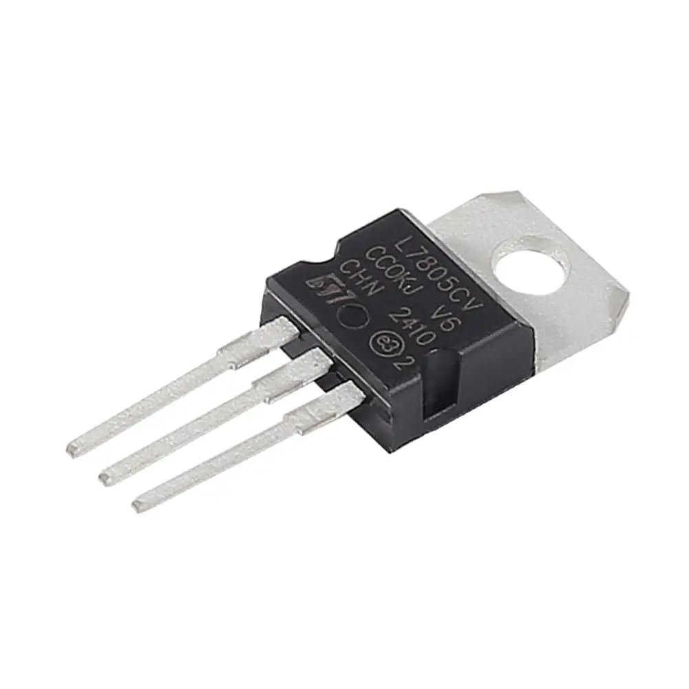 5 uds IC L7805CV regulador de voltaje salida 5 V 1,5 A circuitos integrados L7805 reguladores positivos TO-220 Transistor regulador