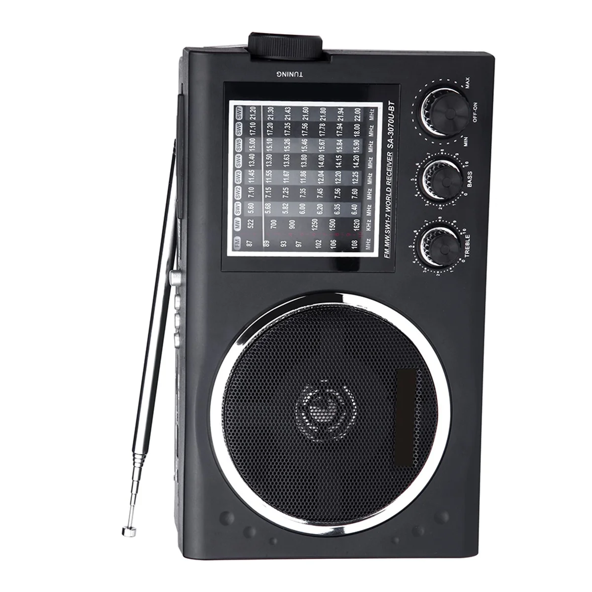 POP-lНовое радио EC3070BT FM Старомодная карта с SW Mp3-радио Bluetooth FM AM Регулируемый диапазон радио