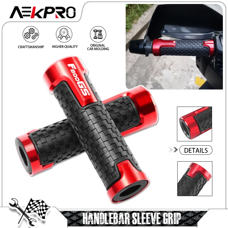 2024 Universal Grips For F700GS F800GS f700gs f800gs Motorcycle 7/822MM Anti-Skid Handlebar Hand Grips End Handle Grips Ends