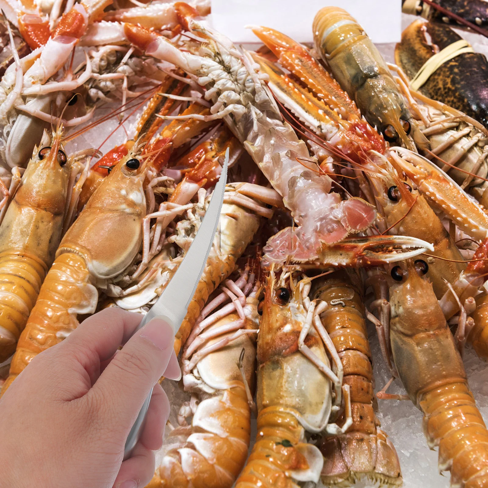 1Pcs Stainless Steel Shrimp Line Peeler Shrimp Cleaning Cutter Thread Remover Rust Resistant Comfortable Use