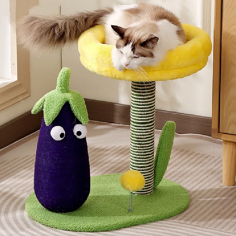 Cat Climbing Frame Cat Tower Cute Scratchers for Cats Jumping Toys Sofa Protector Tree House for Cats Scratcher Pet Furniture