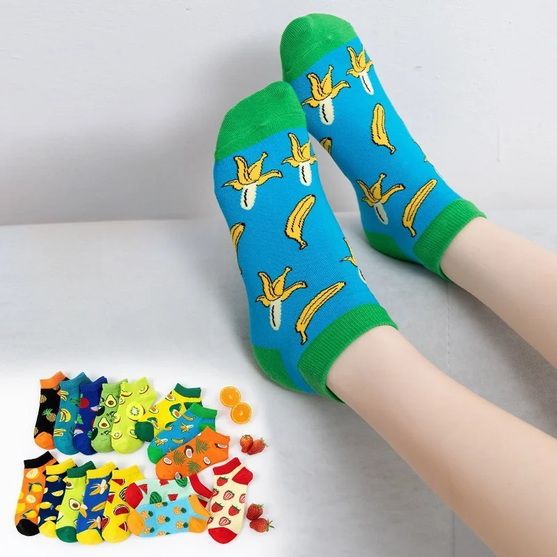 جوارب كاحل للرجال بدون عرض من الفاكهة لعام 2025 بتصميم Sokken على شكل أناناس وبطيخ ومضادة للانزلاق وقابلة للتنفس من القطن لرياضة الجري في صالة الألعاب الرياضية #3