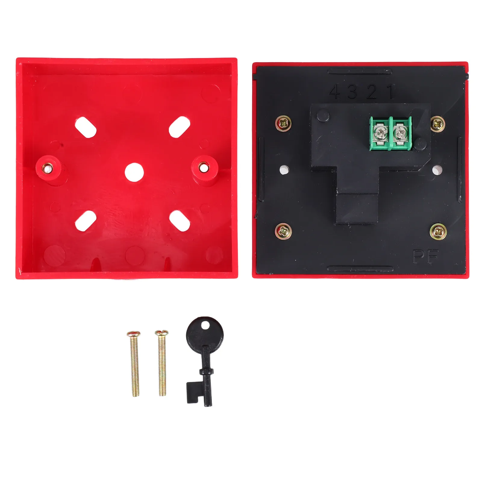 

Fire Alarm Resettable Manual Call Point Emergency Alarm Switch Quick Response Button Compatible with Traditional Fire Systems