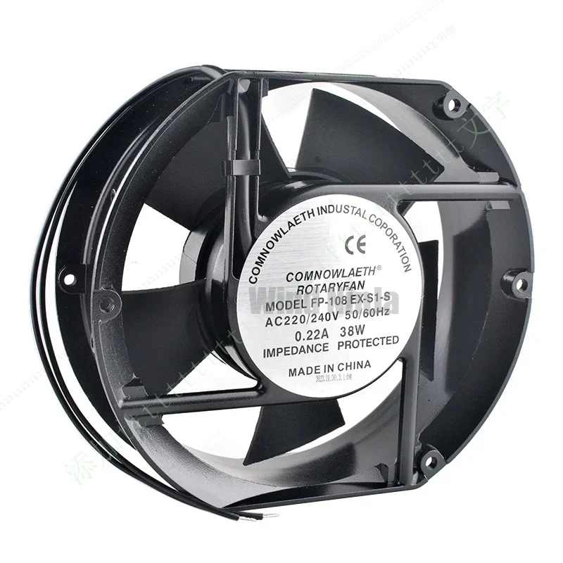 

W FOR FP-108EX-S1-S/B 172mm fan 17251 172x150x51mm AC110V 220V 380V 38W Heat resistant axial fan cooling fan for cabinet