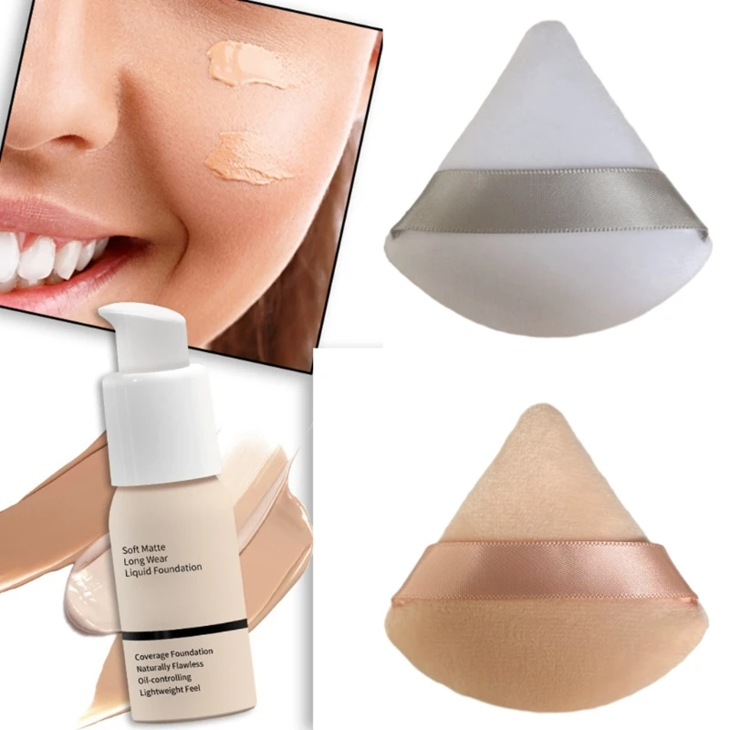 Пудра для лица, мягкая треугольная губка для макияжа, губка для макияжа, инструменты для макияжа, дропшиппинг