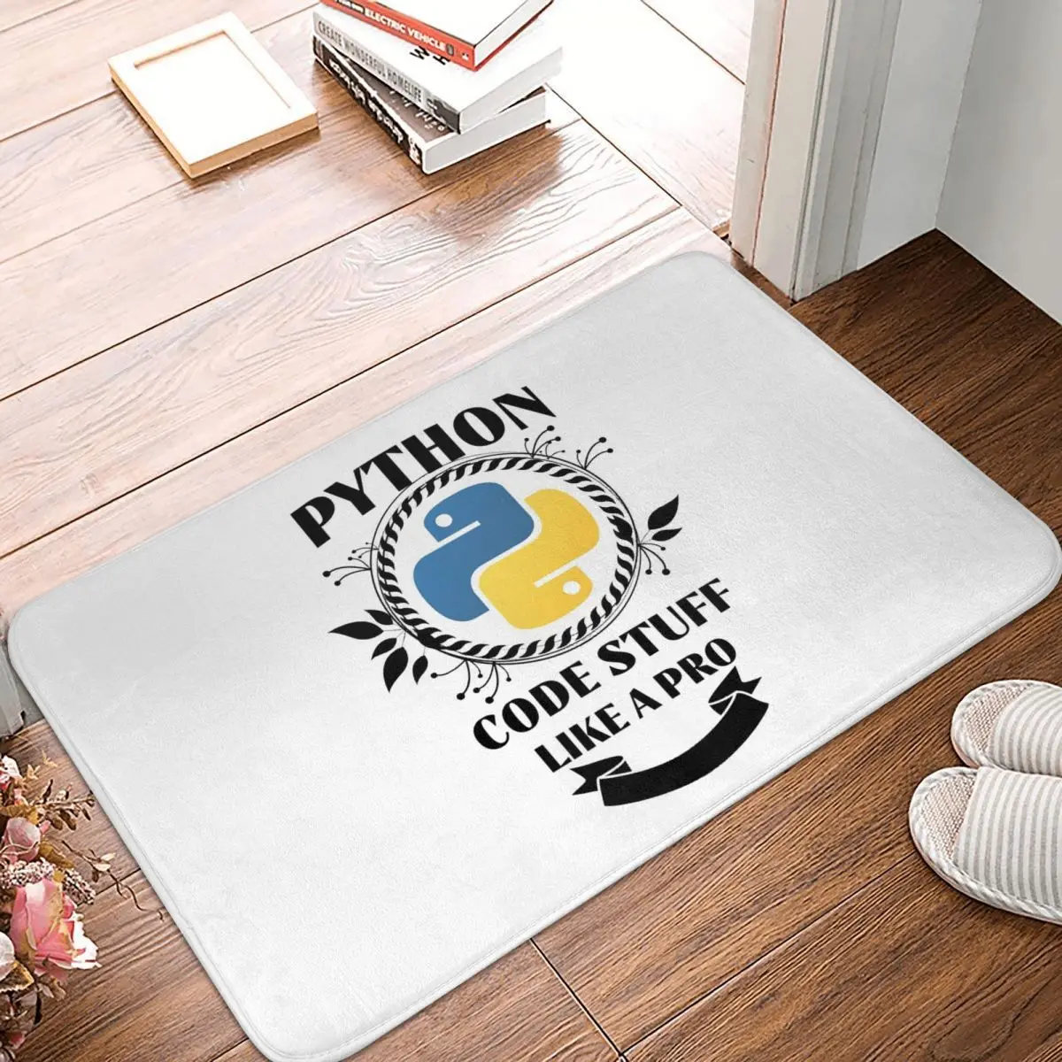 For Python Lovers Anti-slip Doormat Floor Mat Durable Carpet Rug for Kitchen Entrance Home Bathroom Living room Footpad Mats