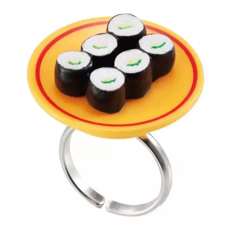 Sushi Ring Gashapon Kawaii Aandenken Vakantiegeschenken Jeugdherinneringen Action Figure Model Speelgoed