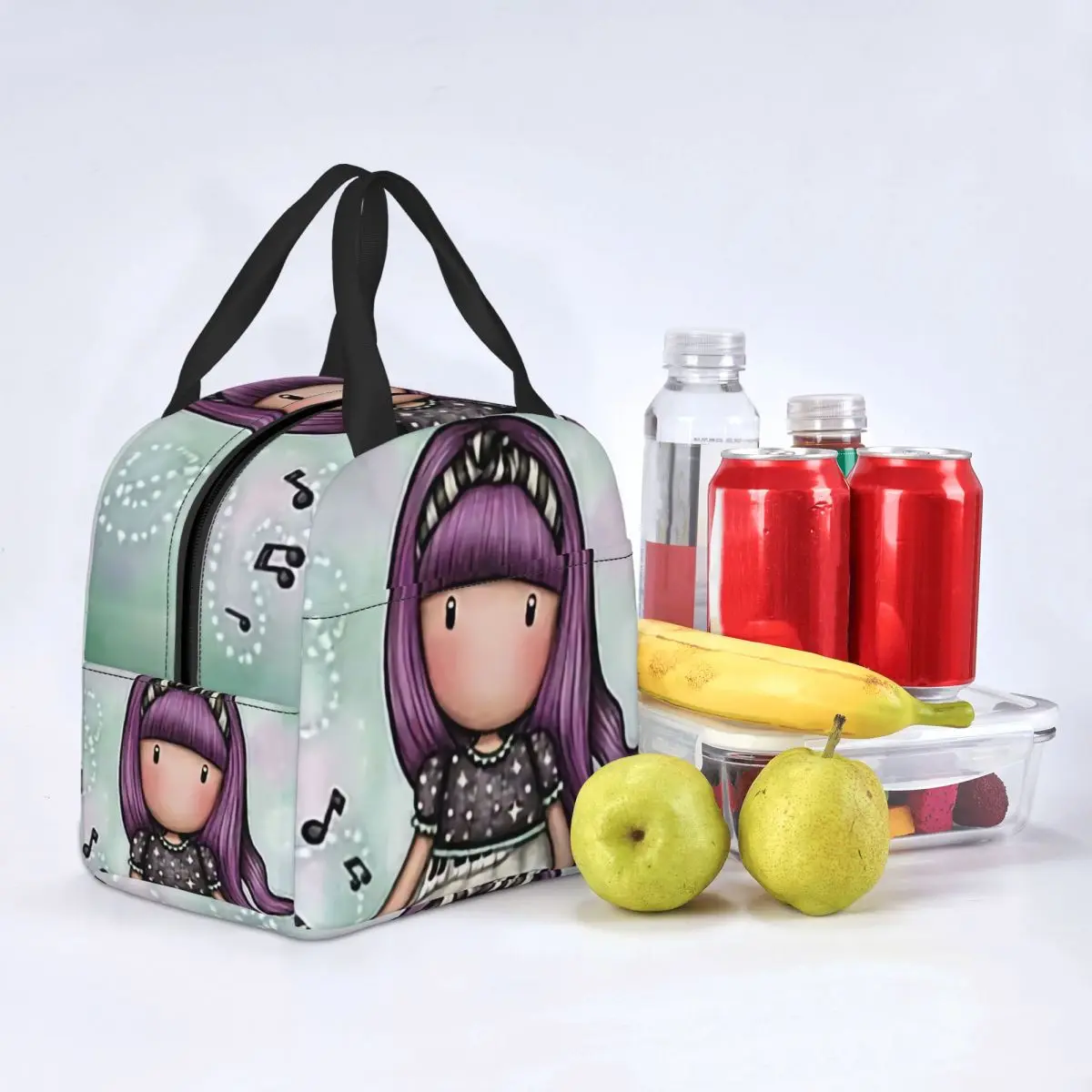 

Cartoon Santoro Gorjuss Insulated Lunch Bag for School Office Anime Gorjuss Dolls Resuable Thermal CoolerHotSale Bento Box Women