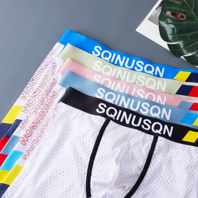 Men’s panties boxers men underwear boxer shorts men breathable mesh ice silk men’s boxer shorts sexy Underwear man
