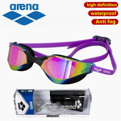 ARENA gafas de natación profesionales de alta definición de carreras impermeables y antivaho UV400 equipo de natación de entrenamiento de competición