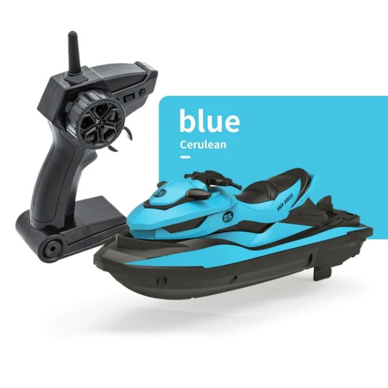 2.4g Rc High-speed Remote Control Jet Ski Wireless Speedboat Electric Boat Simulation Model Boat Children\'s Charging Toy