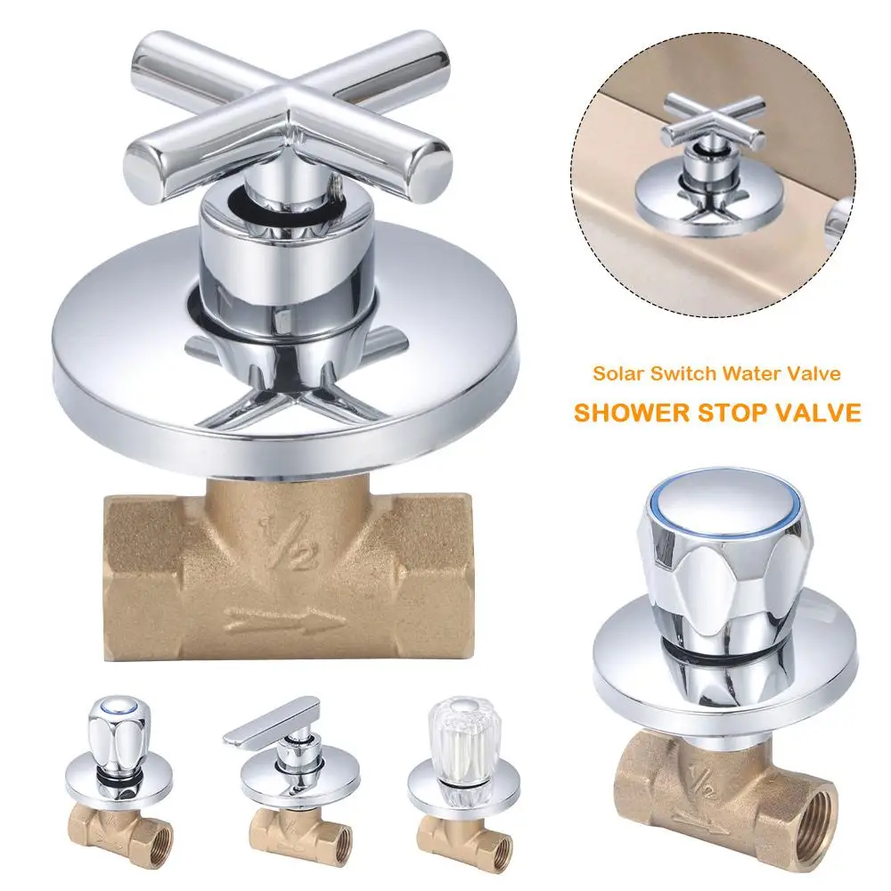 

1/2 "3/4" запорный клапан для душа, четверть токарных/полно точеный, открытый, быстро трубопроводное звено, скрытый переключатель, латунный запорный клапан