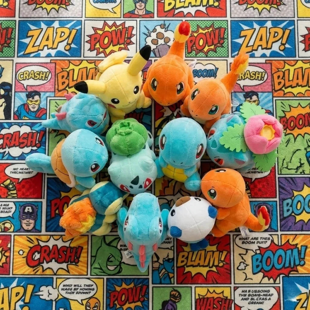 

Плюшевые игрушки Покемон: Пикачу, Сквиртл, Бульбазавр, Чармандер, Синдахил, Тотодайл, Айвизавр, Попплио. Куклы, игрушки, подарки для хобби.