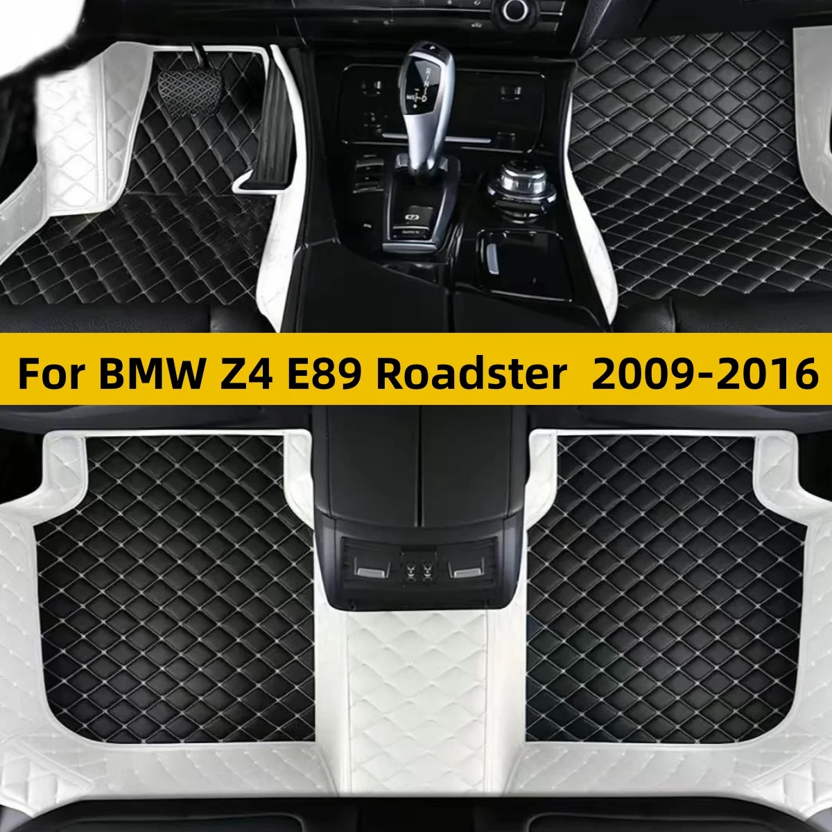 Car Floor Mats For BMW Z4 E89 Roadster 2009 2010 2011 2012 2013 2014 2015 2016 interior rpet Pads Vehicle Leather Foot Matts Rug