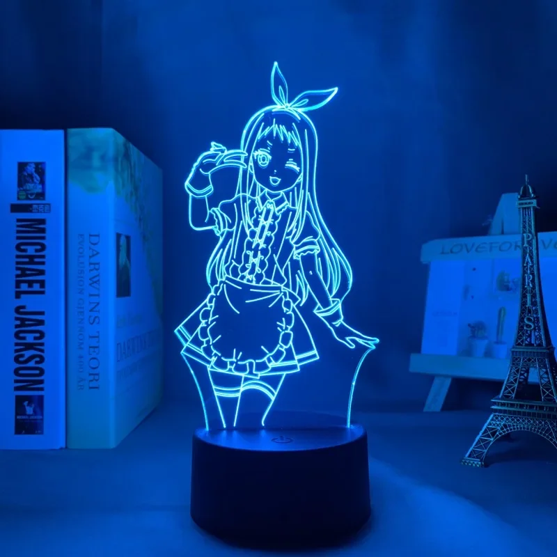 Luz LED para decoração do quarto, Blend S, Hideri Kanzaki, Anime, Waifu, Lâmpada de mesa 3D, Presente Nightlight