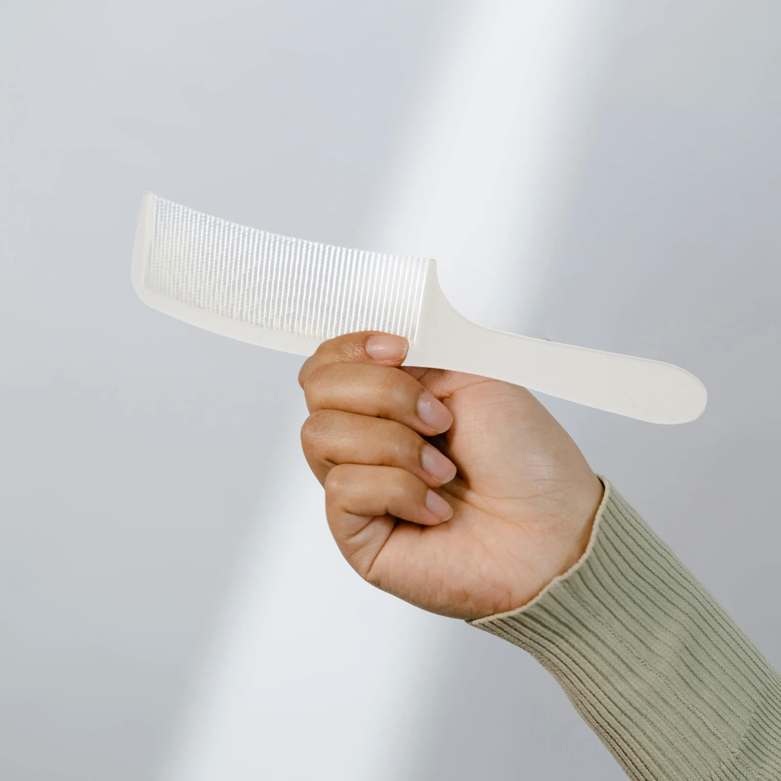 2 Stück Friseurkamm für Männer, Styling-Kamm mit Gebogener Form, Lange Rundzahnkämme, Sanfter Kopfhautschutz, Friseurwerkzeug