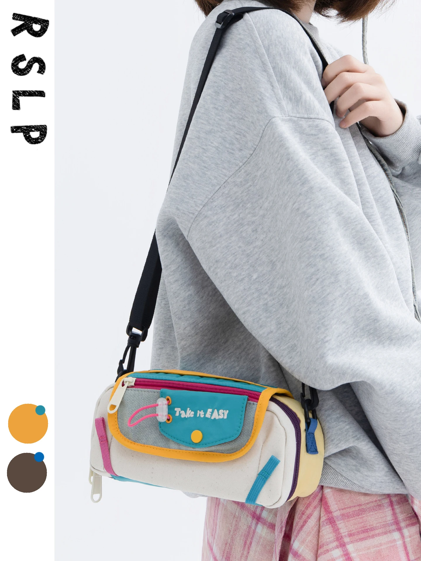 

Rusliangpin 2026 New Digital Sports Camera Accessories Storage Bag Multifunctional Crossbody Bag Outdoor Functional Style