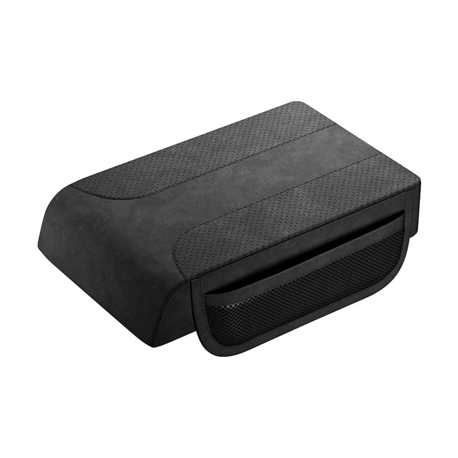 Generic Armrest Seat Box Cover with Storage Pockets Nonslip Car Center Console Cover for Auto SUV Vehicles Most Cars Trucks