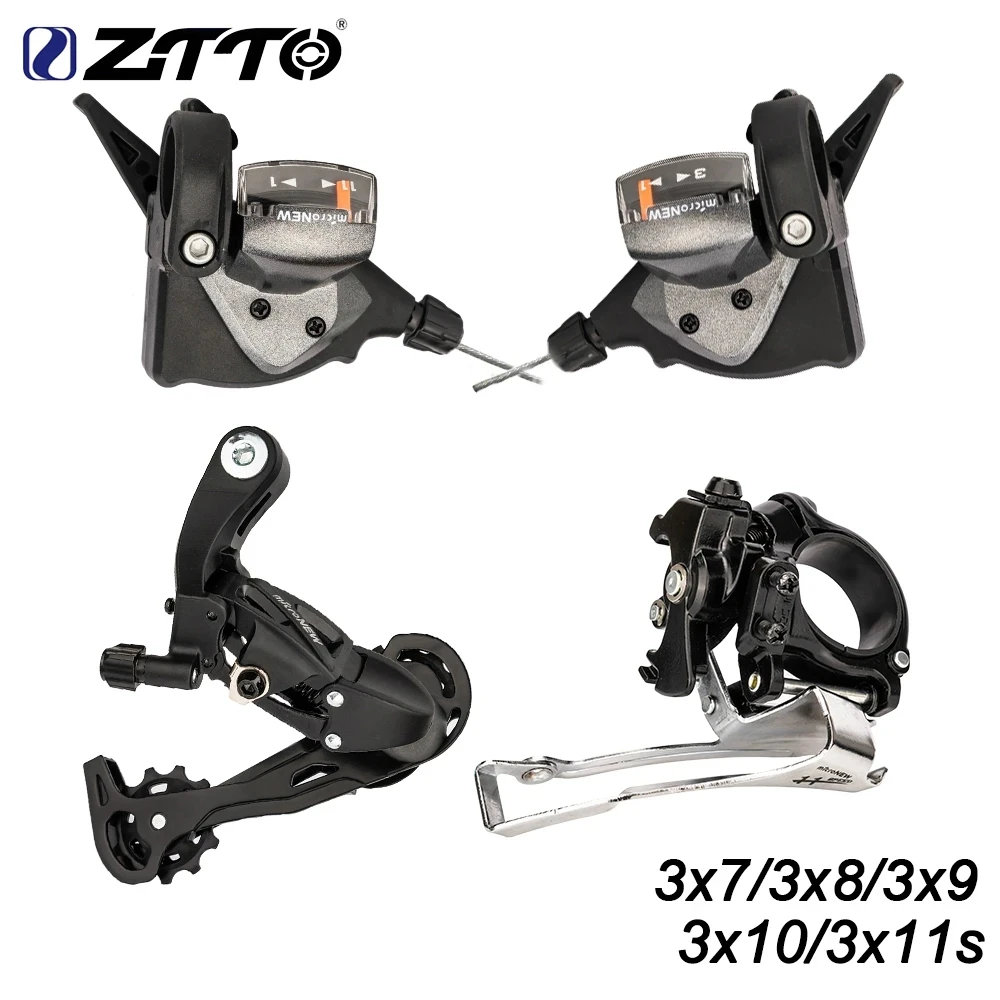 ZTTO MTB Bicycle 3X7 3x8 3x9 3X10 3x11 Speed Front Rear Shifter Derailleur Group Set For m4000 m370 m430 m590 m610 m670 m780