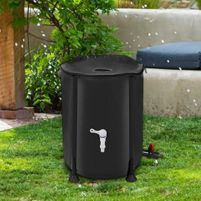 200L Rain Water Recovery Storage Tank Collapsible Rain Collector Barrel for Conserving Water Garden lawn Irrigation Water Bucket