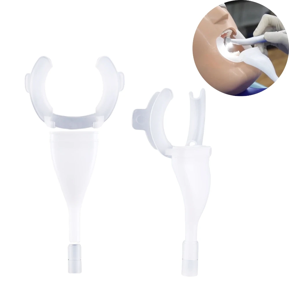 Dental Orthodontic Lip Cheek Retractor with Suction System For Dental Chair Material Dentistry Mouth Opener HVE Suction Droplets