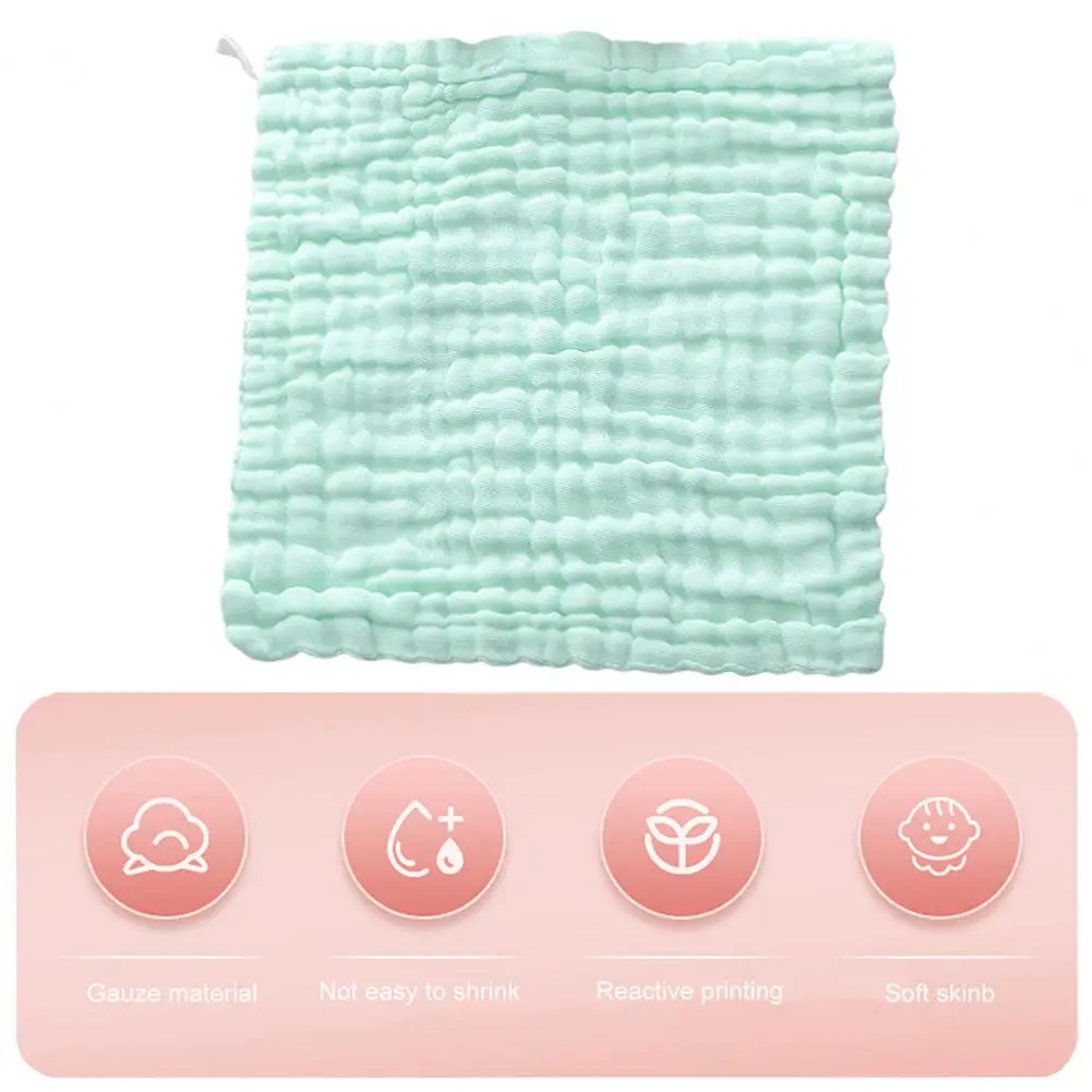 Baby Washcloth Bath Towel Square Gauze Facecloth Face Wash Wipe Hand Newborn Infants Kids Girls and Boys