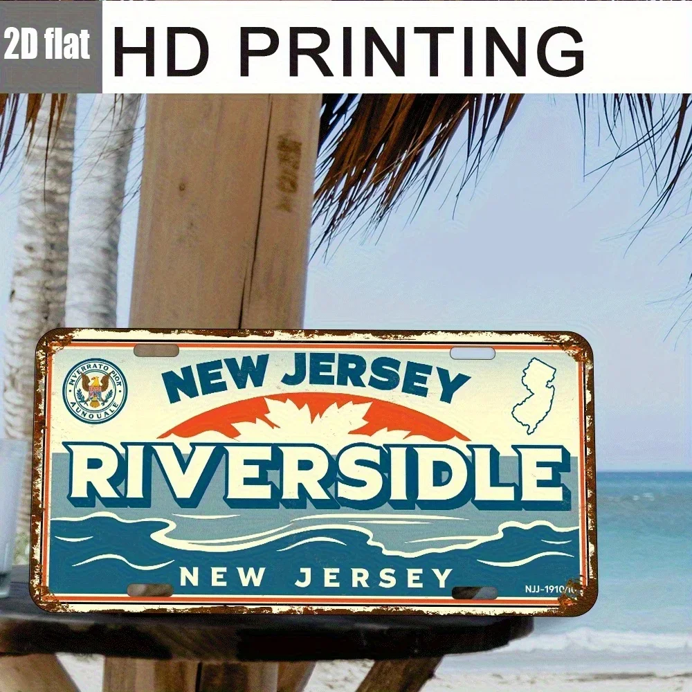 2D Flat Product, 1pc, Aluminum License Plate,Retro Fun Aluminum Sign, Nostalgic Decorative Painting, Creative Outdoor Decorat