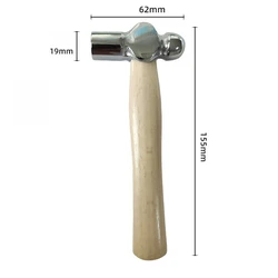 Round Head Wooden Handle Mini Hammer – Multi-Use Tool for Cracking Walnuts & Car Escape, Handy Smashing for Daily Tasks