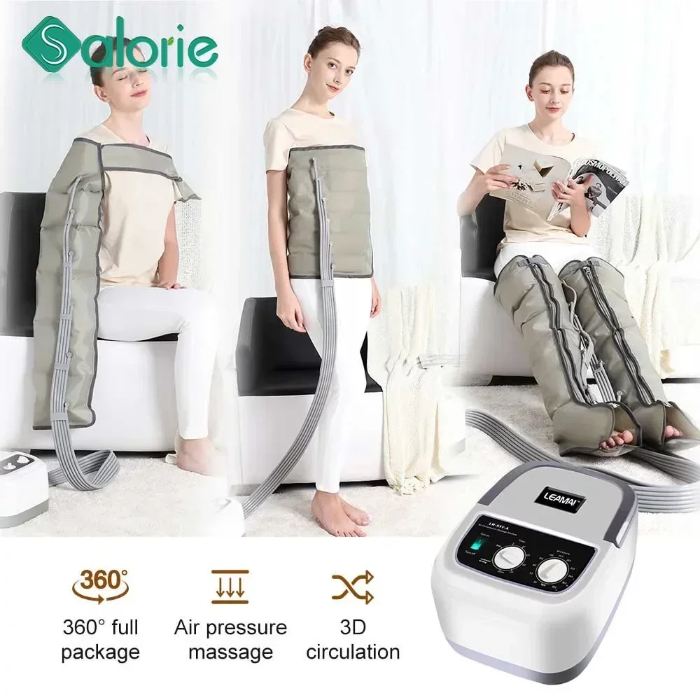 

6 Cavity Air Pressure Leg Massager Pressotherapy Knee Arm Waist Foot Massage Machine Blood Circulation Air Compression Relax