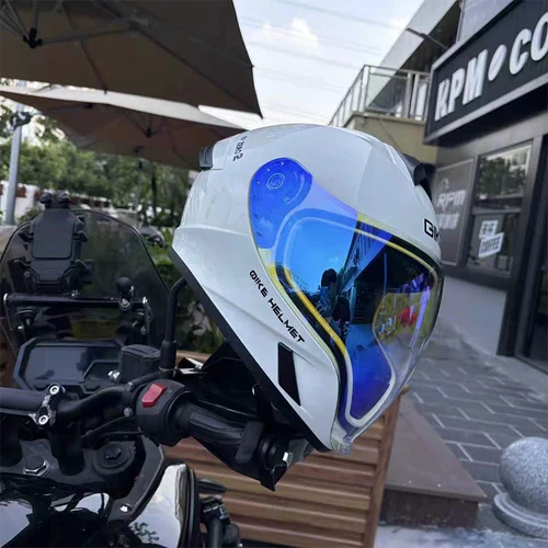 Imagen 2 del producto Casco de Motocicleta Integral Unisex con Certificación DOT para Carreras de Descenso, Antivaho, Protección UV, Casco para Motocicleta