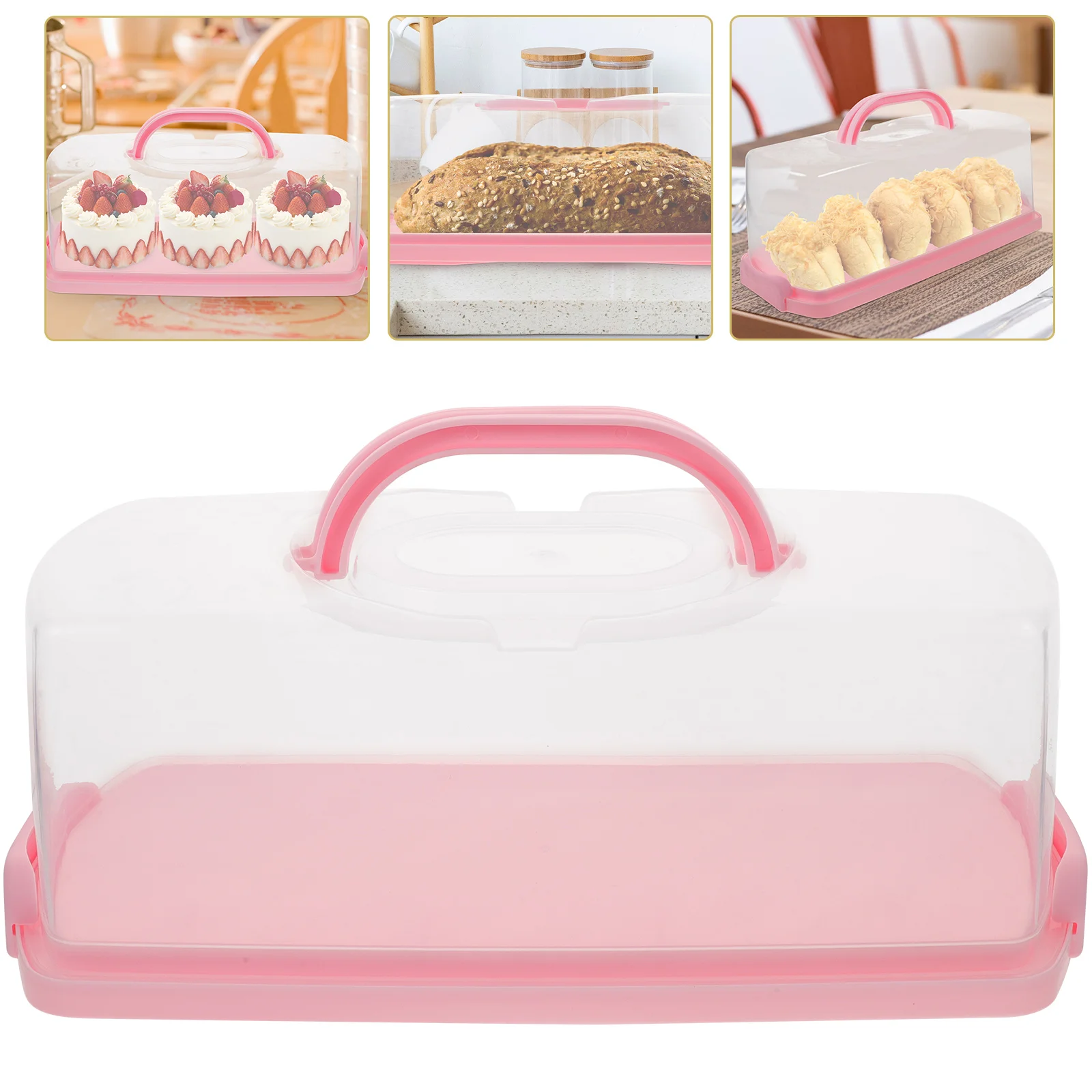 

Toaster Container Box Bread Food Containers with Lids Cover Chocolate Chip Muffins