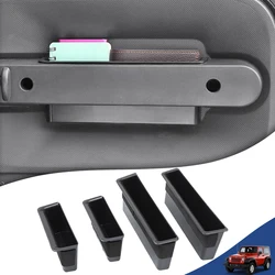 4PCS Car Door Handle Storage Box Organizer Tray Stowing Tidying for Jeep Wrangler JK 2007 2008 2009 2010 Interior Accessories
