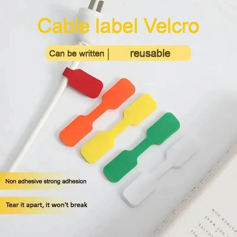 Colored Zip Ties Set for Cable Marking Organization And Identification Bright Design Writeable Cable Ties