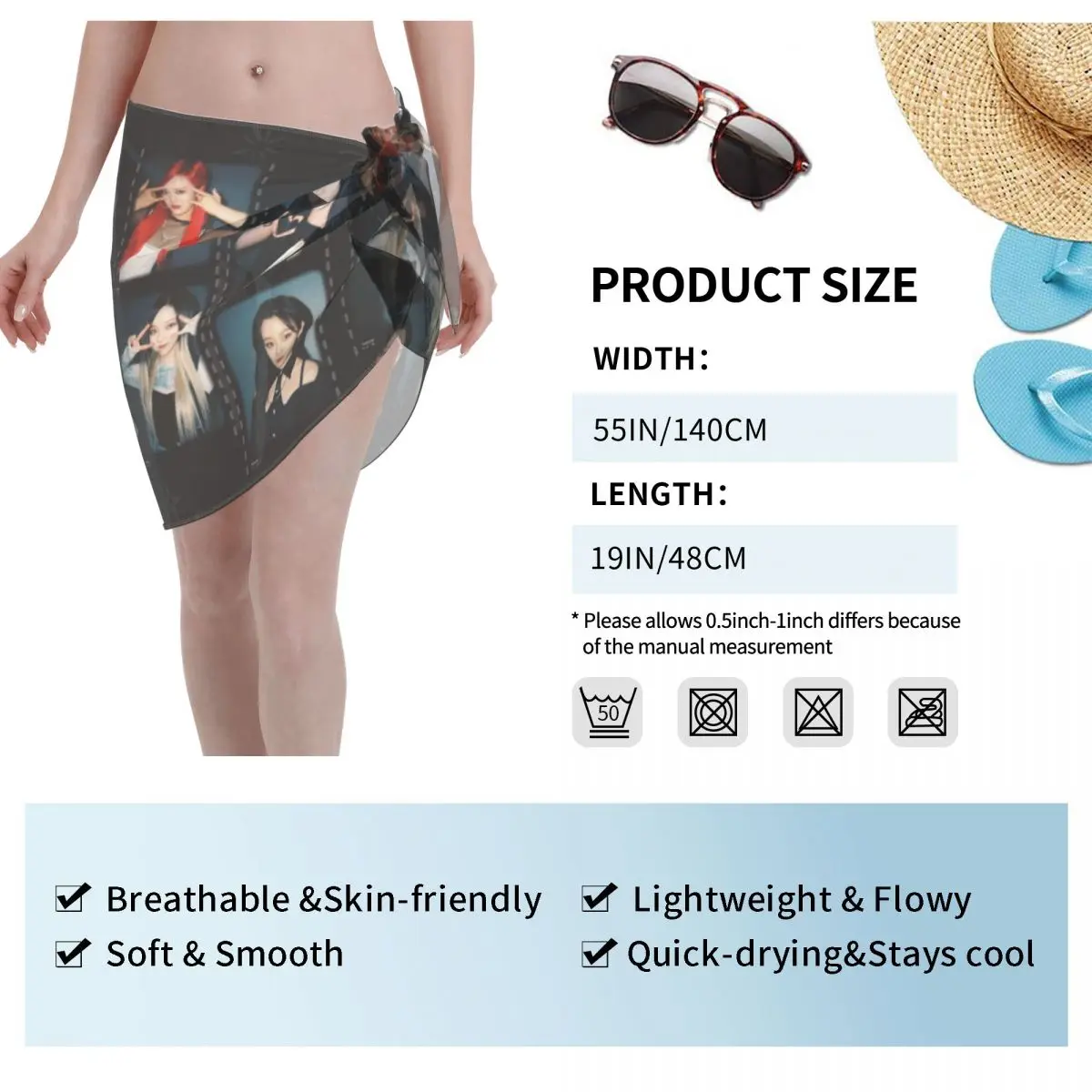 Sarongs courtes personnalisées a-aespas pour femmes, enveloppe de plage, impression 3D Hip Hop pour maillots de bain, robe portefeuille pour Bikini, Cover-up pour maillot de bain