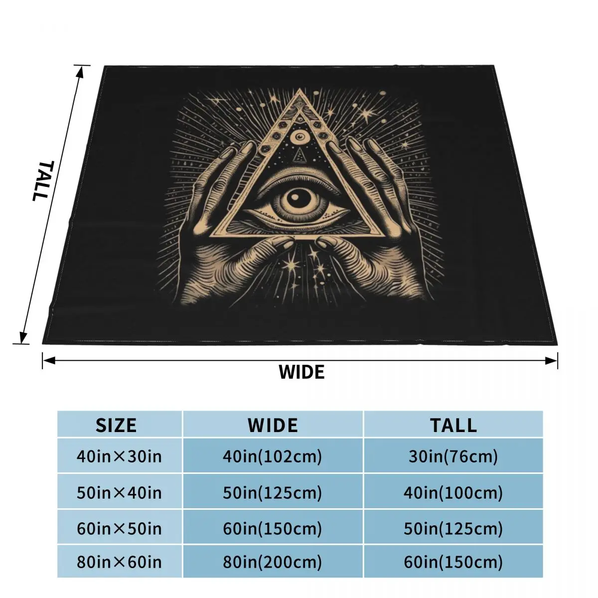 All Seeing Eye Throw Blanket Fluffy Softs For Sofa Thin Blankets