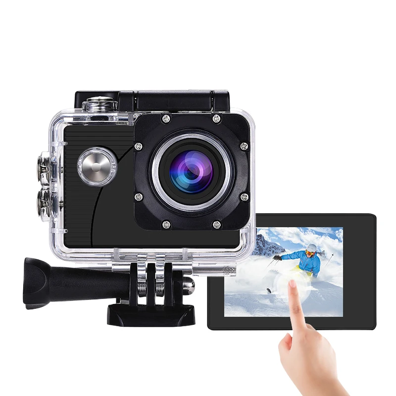

Portable 1080P HD Outdoor Waterproof Video Sports Camera 16MP for Cycling Underwater Recording MicroSD Card Compatibility