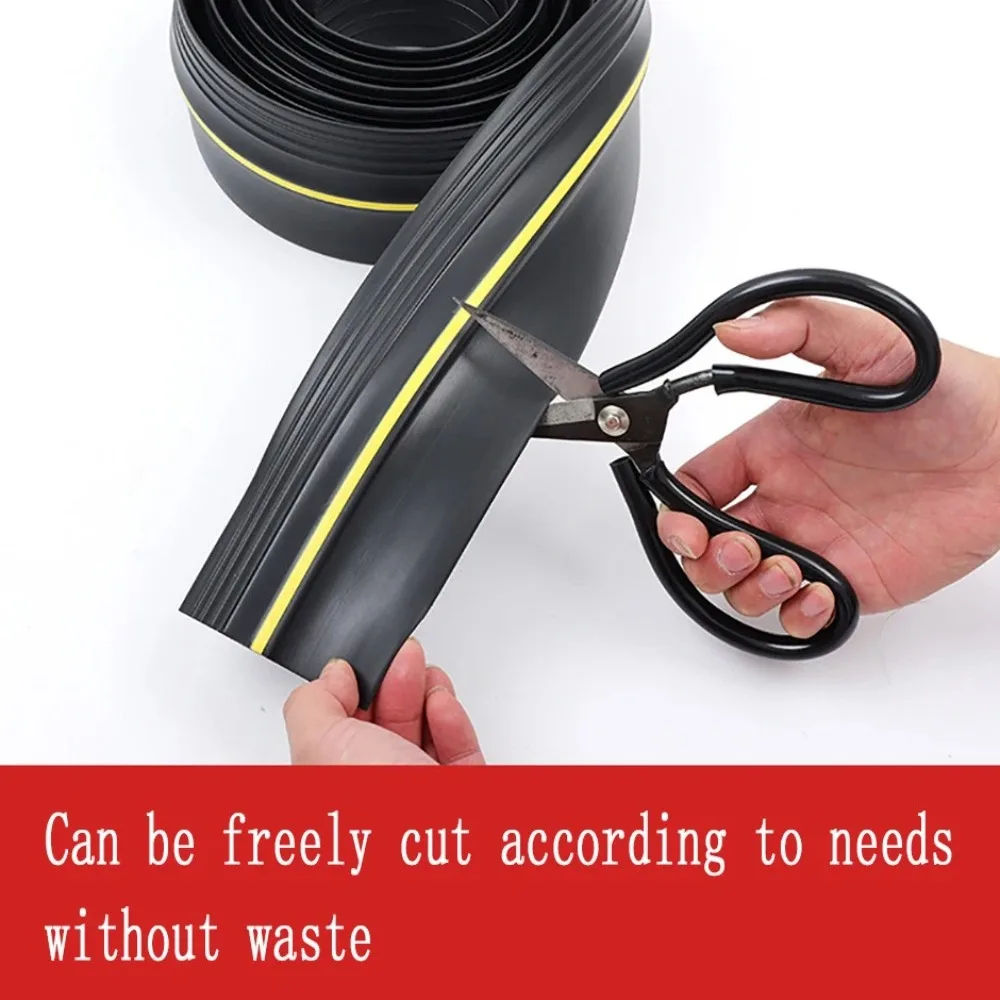 1pc 1m Universal Garage Door Threshold Seal Strip - Garage Door Bottom Weatherproof DIY Weather Stripping (Non self-adhesive)