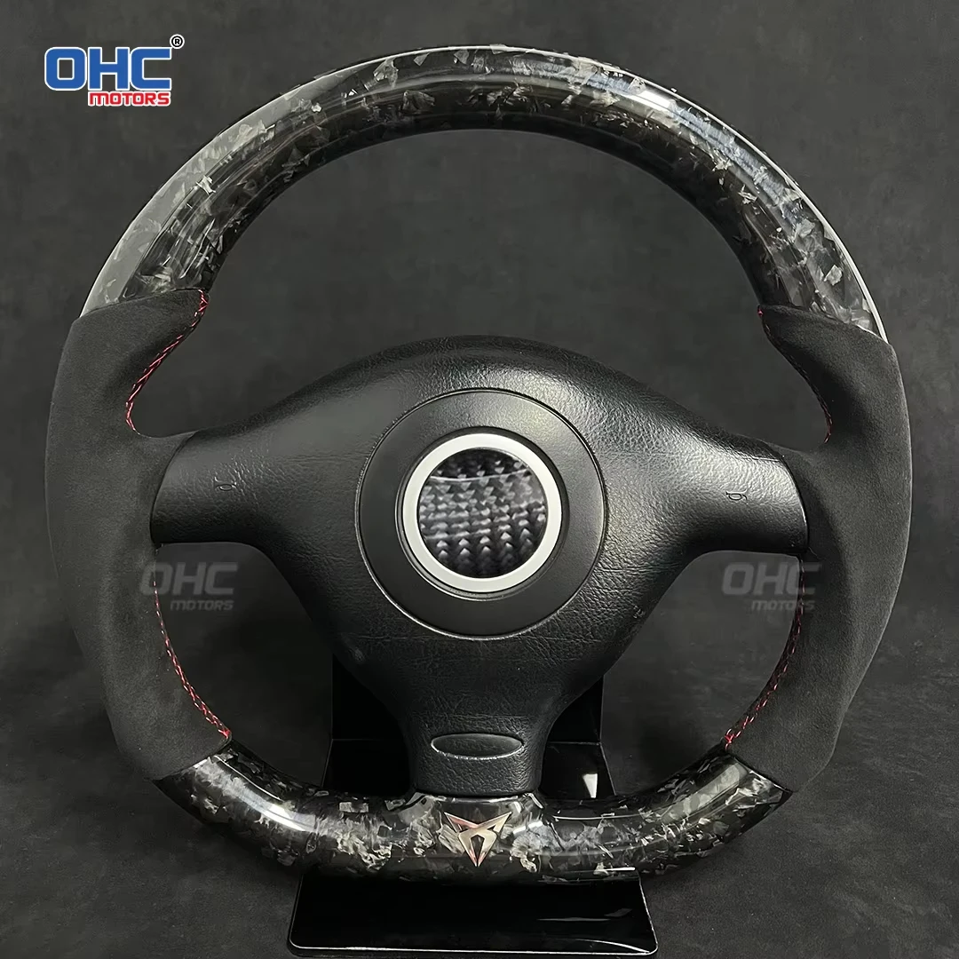

OHC руль из углеродного волокна, кожаная алькантара для VW Volkswagen Golf 4 Mk4 GTI 1997-2003, без подушки безопасности