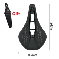 Sillín de bicicleta EC90 Big ass, cojín de asiento de ciclismo, sillín de bicicleta de carretera MTB, sillín de bicicleta de esponja suave, 240x143mm, 155mm
