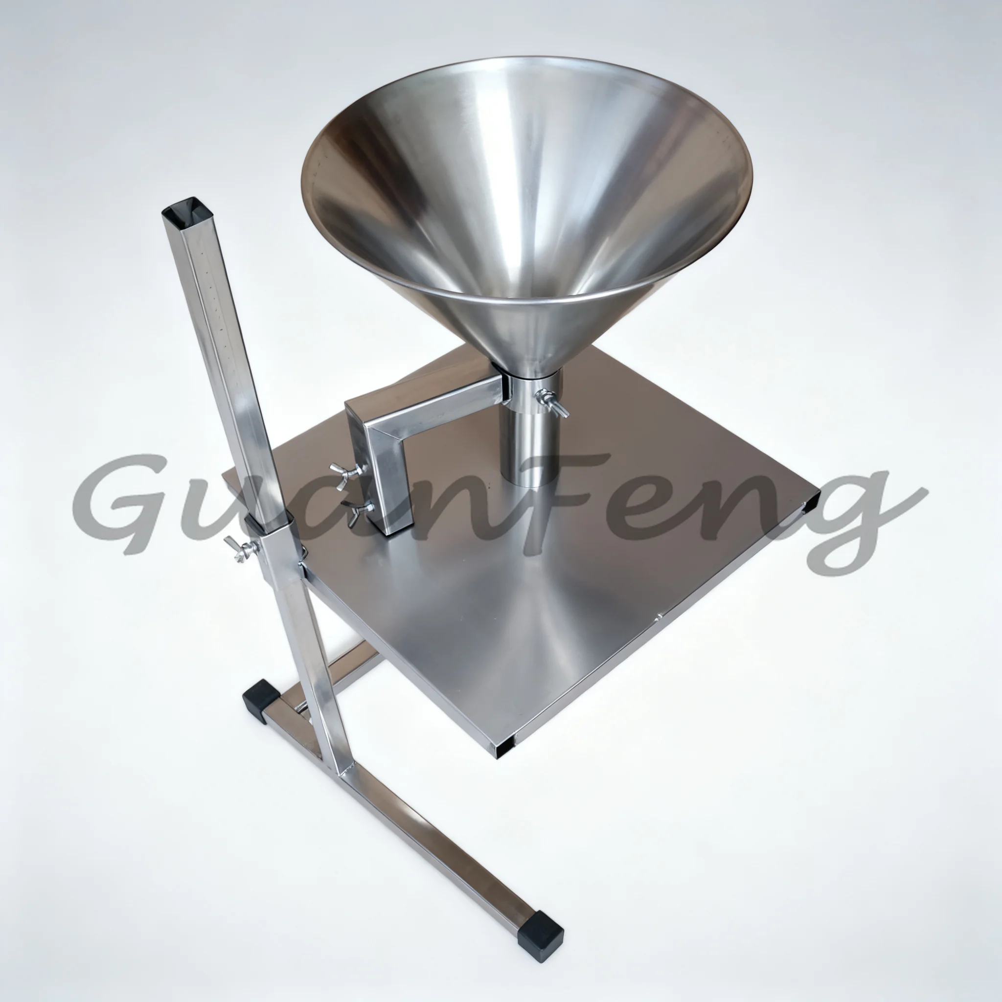 Large Capacity Vertical Vacuum Bag Filling Hopper, Funnel with Flow Control Valve for Material Dispensing