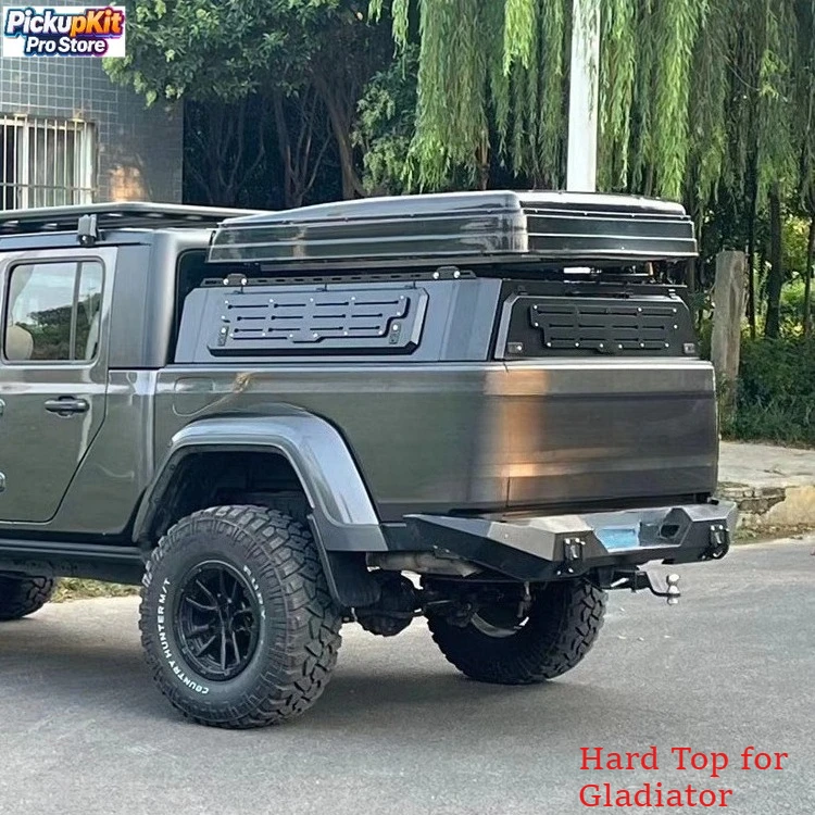 

Premium 4X4 Steel Hard Top Pickup Bed Topper Canopy Tonneau Cover Waterproof Manual Locking Hot Sale for Gladiator