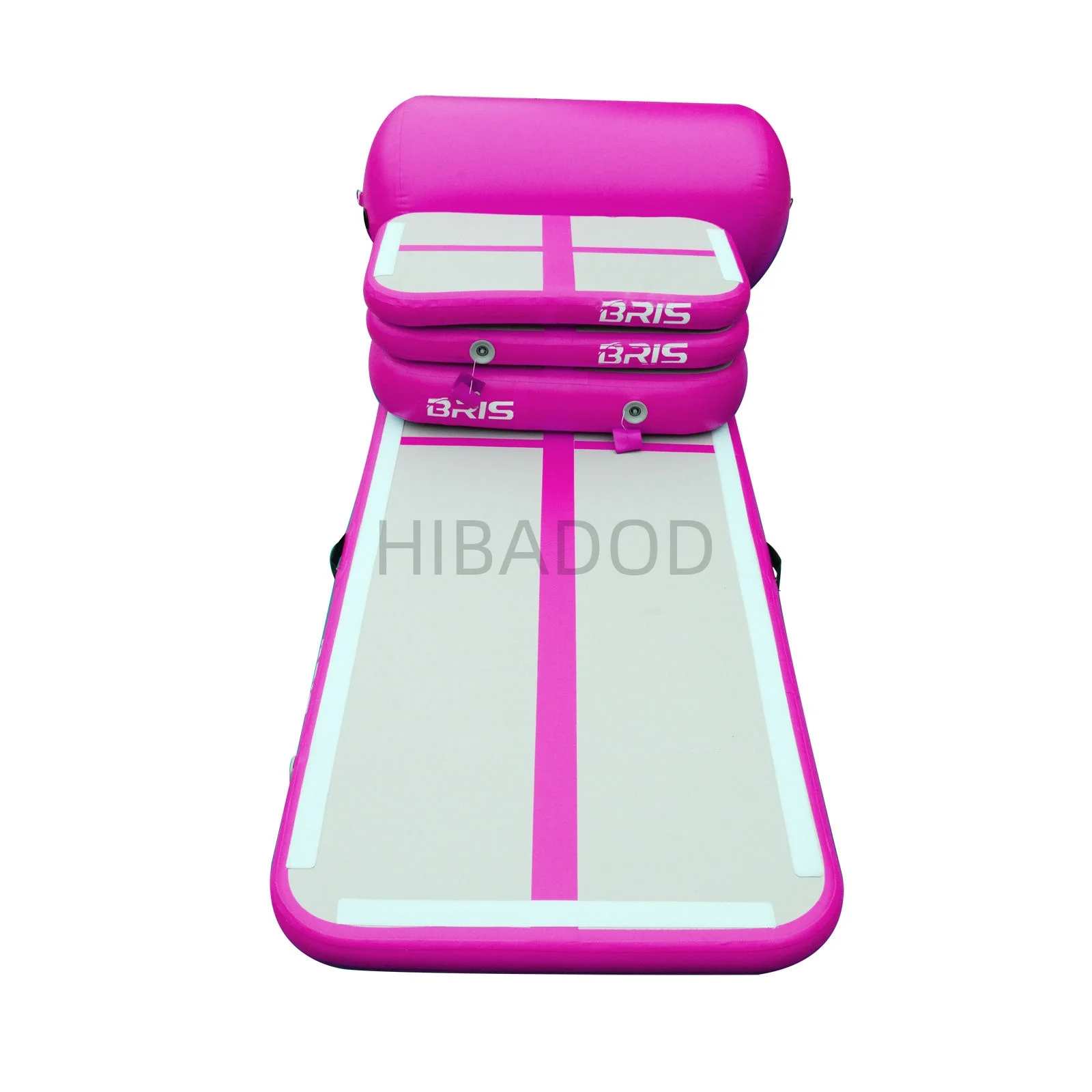 5pcs Set of Inflatable Gymnastics Air Mat Tumble Track Tumbling Mat Floor Mats with Electric Air Pump