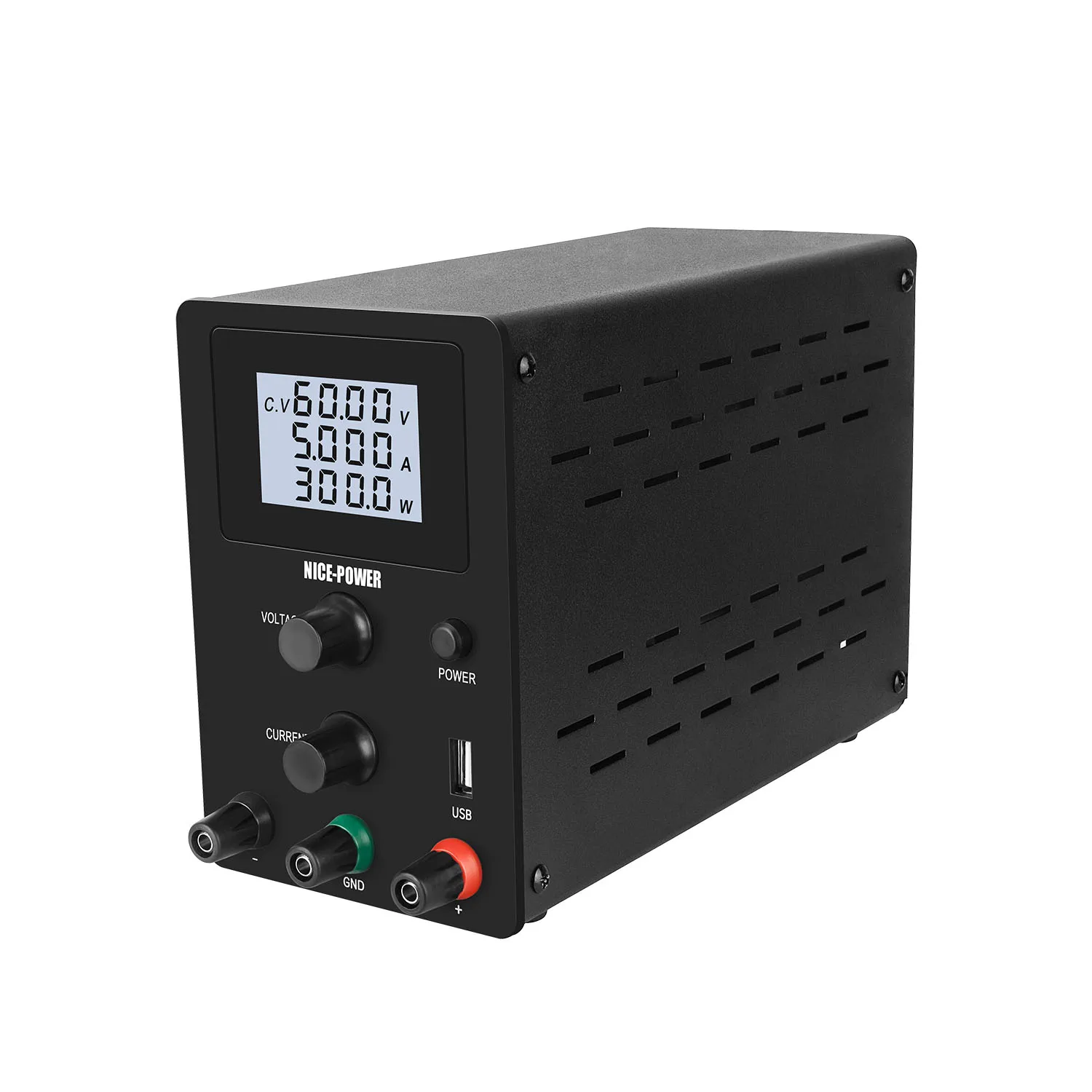 

R-SPS605D 60V 5A 300W Digital Adjustable Regulated DC Power Supply Laboratory LCD Desktop Power Supply Cell Phone Repair