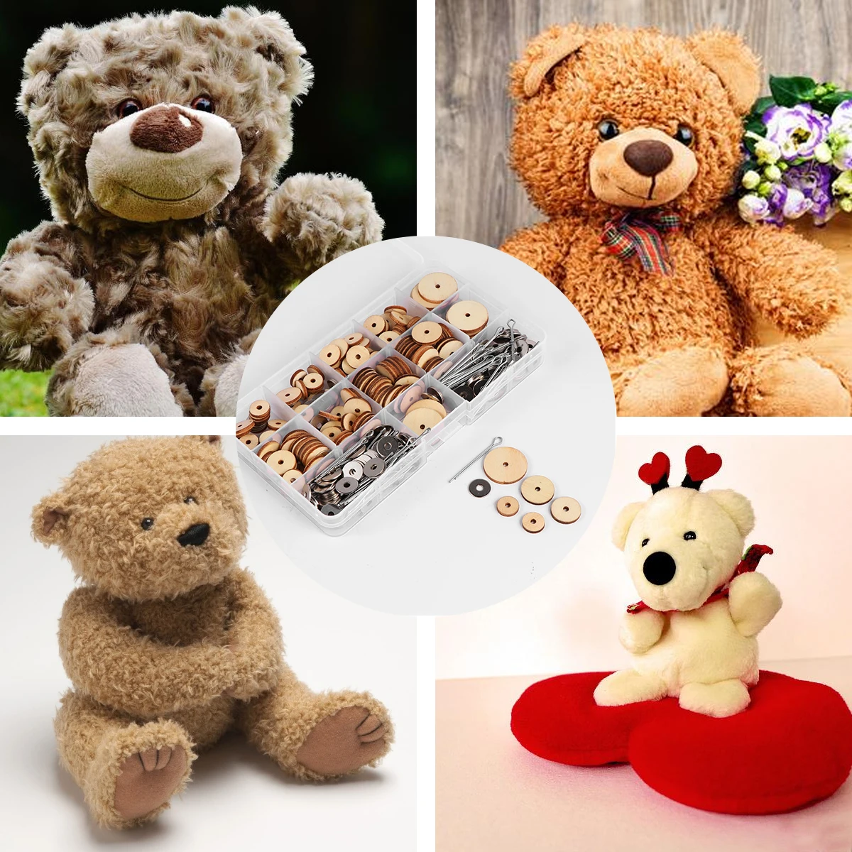 

90 комплектов прочных деревянных соединений, соединители для рукоделия «сделай сам», легкие прочные принадлежности для изготовления кукольных изделий, изготовление ремесленных соединений