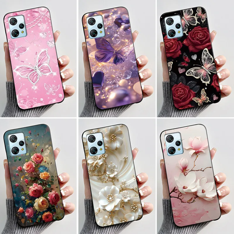 For Blackview A53 Pro Cover Luxury Fashion Butterfly Flower Painted Soft Silicon Case For Blackview A53 A 53 A53Pro Phone Cases