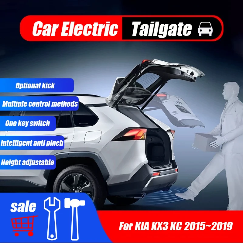 

Car Power Trunk Lift Electric Hatch Tailgate Strut Auto Rear Door Actuator For KIA KX3 KC 2015~2019 Silently