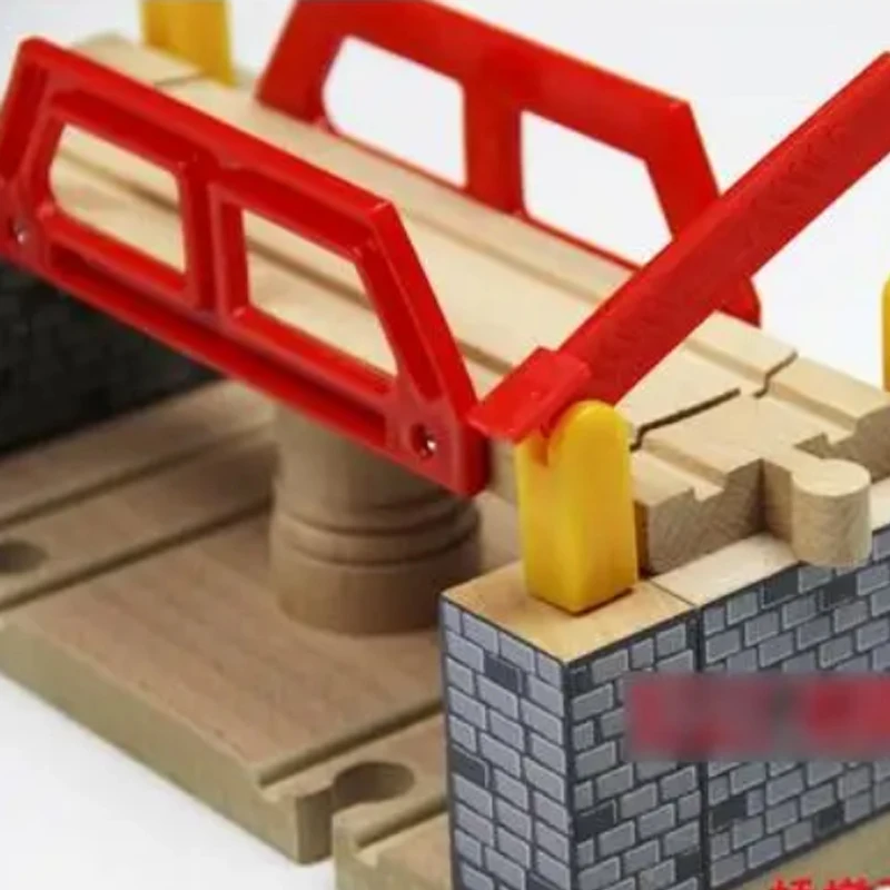 Houten Brug Luxe Multifunctionele Roterende Dubbelsporige Railwagens En Accessoires Geschikt Voor Houten Elektrische Auto Pd78
