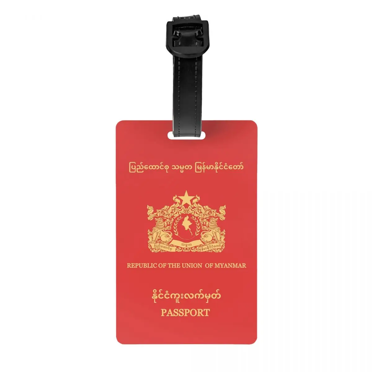 

Myanmar Passport Luggage Tag Suitcase Baggage Privacy Cover ID Label